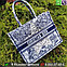Сумка тоут Dior Book Tote синяя, фото 3