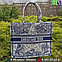 Сумка тоут Dior Book Tote синяя, фото 4