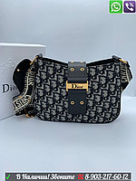 Клатч Christian Dior messenger Диор Серый