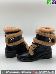 Ботинки Louis Vuitton черные зимние