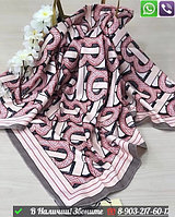 Платок Burberry шелковый Розовый