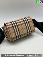 Сумка в клетку Burberry Vintage Check бежевый