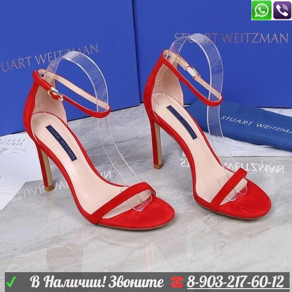 Босоножки Stuart Weitzman на шпильке Черный - фото 4 - id-p99203781