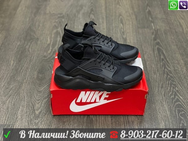Кроссовки Nike Air Huarache Ultra черные - фото 4 - id-p99205641
