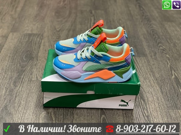 Кроссовки Puma RS-X женские разноцветные - фото 1 - id-p99205647