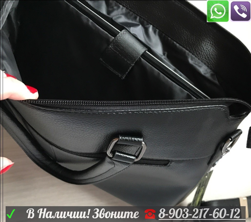 Сумка Montblanc мужской портфель коричневый - фото 10 - id-p99195270