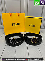 Ремень Fendi Фенди пояс с круглой буквой F