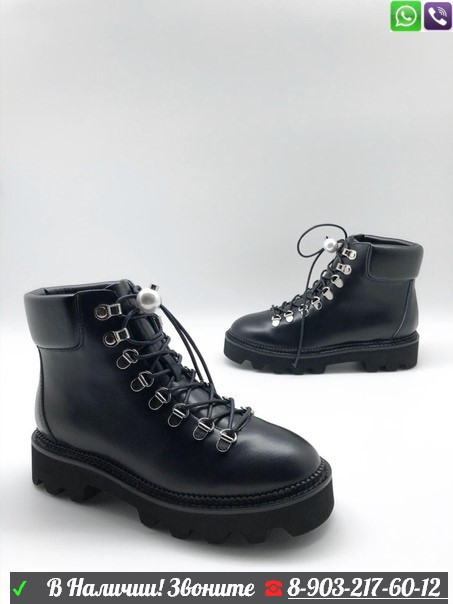 Ботинки Nicholas Kirkwood на шнуровке черные - фото 4 - id-p99208566
