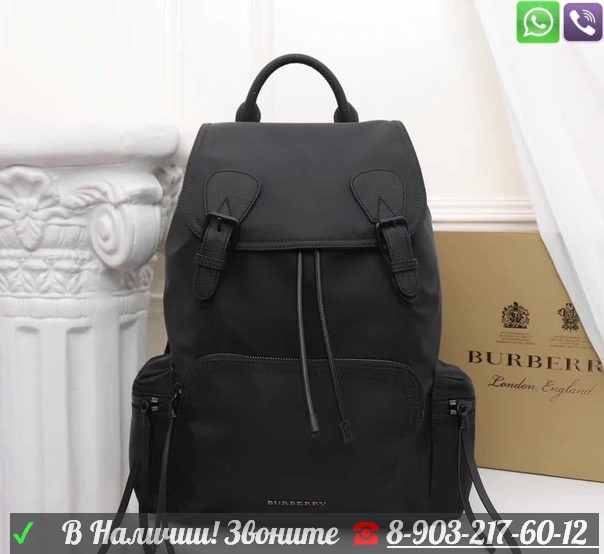 Рюкзак Burberry Rucksack большой тканевый - фото 4 - id-p99207603