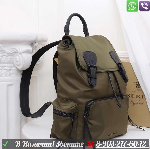 Рюкзак Burberry Rucksack большой тканевый - фото 6 - id-p99207603