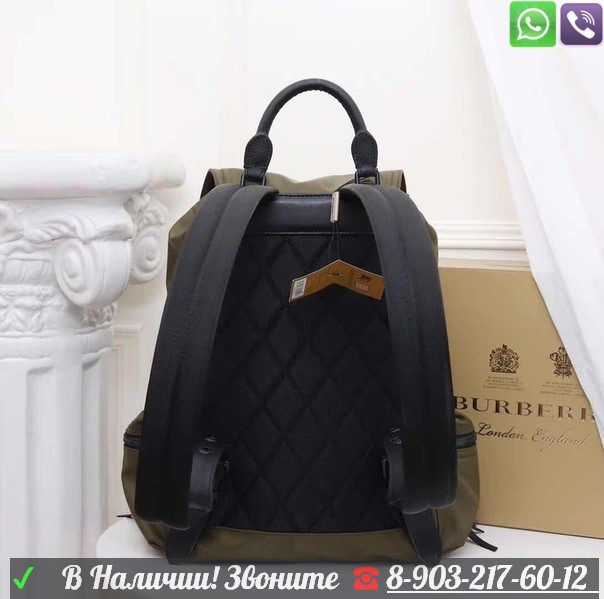 Рюкзак Burberry Rucksack большой тканевый Черный - фото 3 - id-p99207604