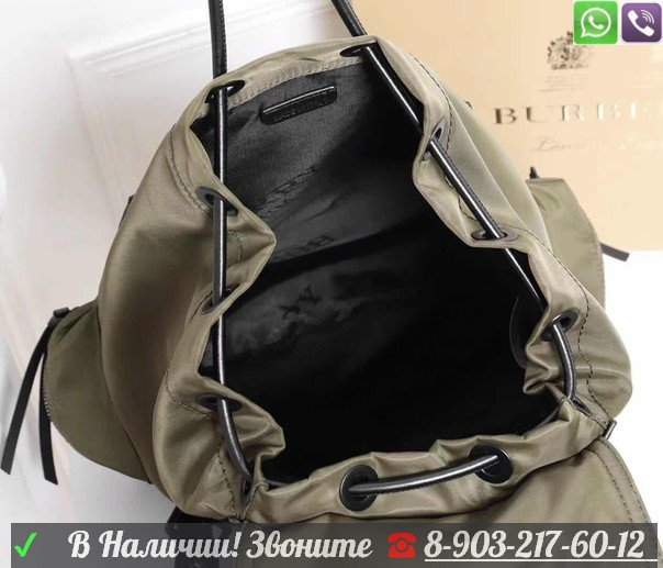 Рюкзак Burberry Rucksack большой тканевый Черный - фото 5 - id-p99207604