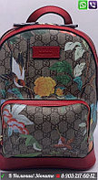 Рюкзак Gucci supreme bees backpack портфель Красный