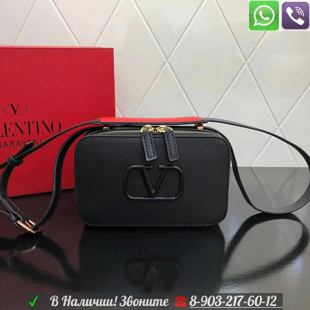 Valentino сумка прямоугольная с буквой V - фото 3 - id-p99199073