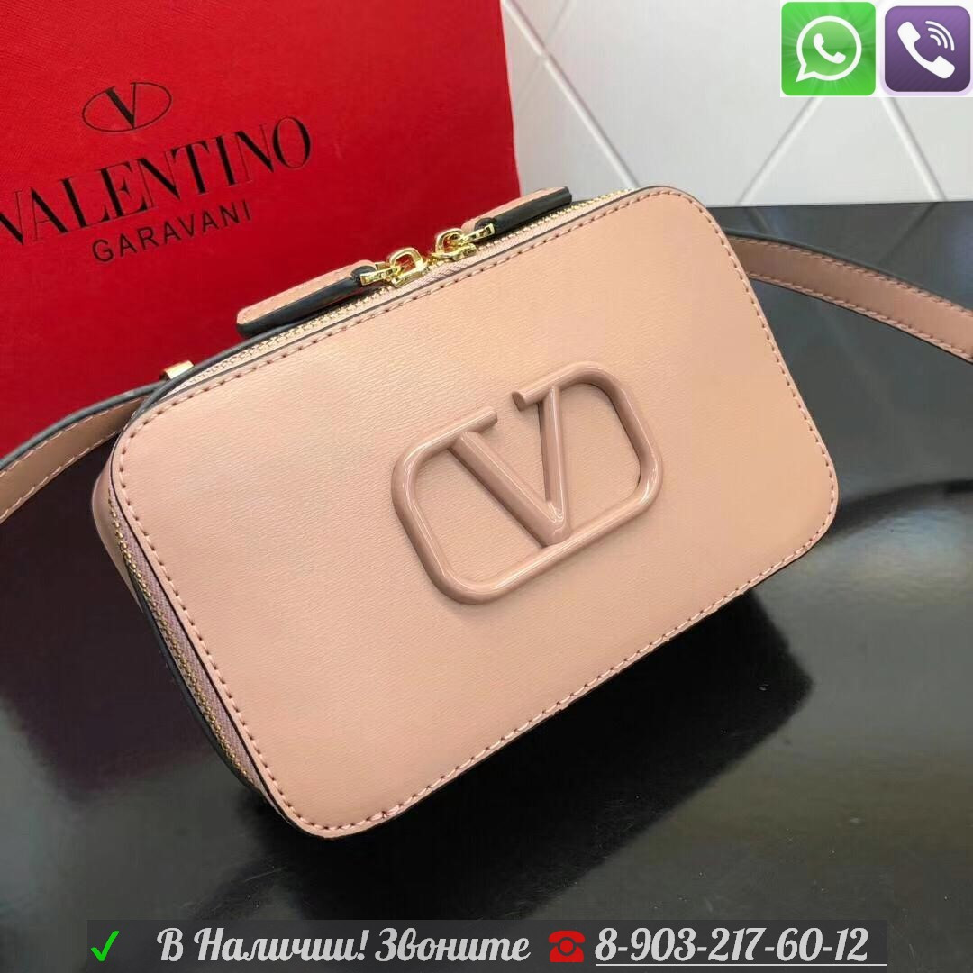Valentino сумка прямоугольная с буквой V - фото 7 - id-p99199073