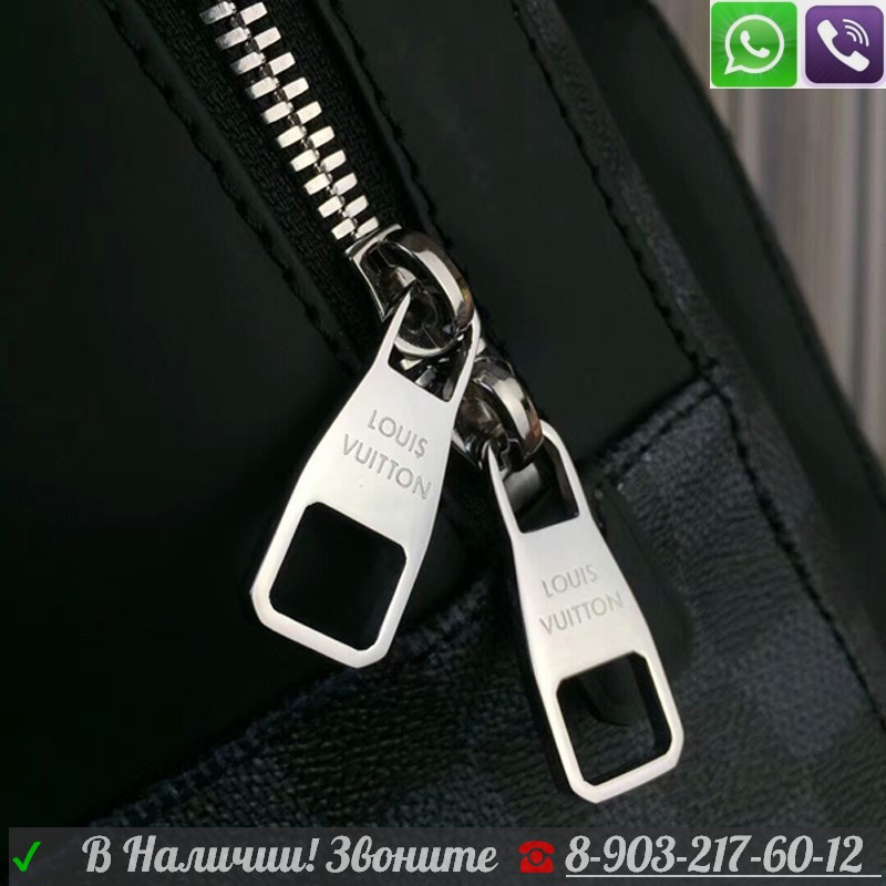 Рюкзак Louis Vuitton Josh Graphite Stickers Lv Луи Виттон Серая Шашка - фото 8 - id-p99196250