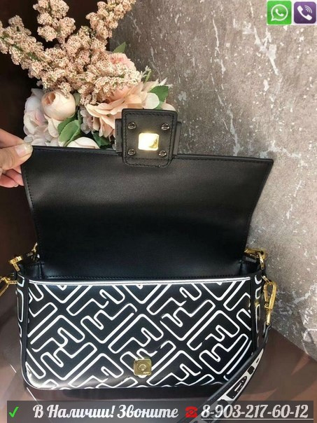 Сумка Fendi baguette Черный - фото 4 - id-p99207612