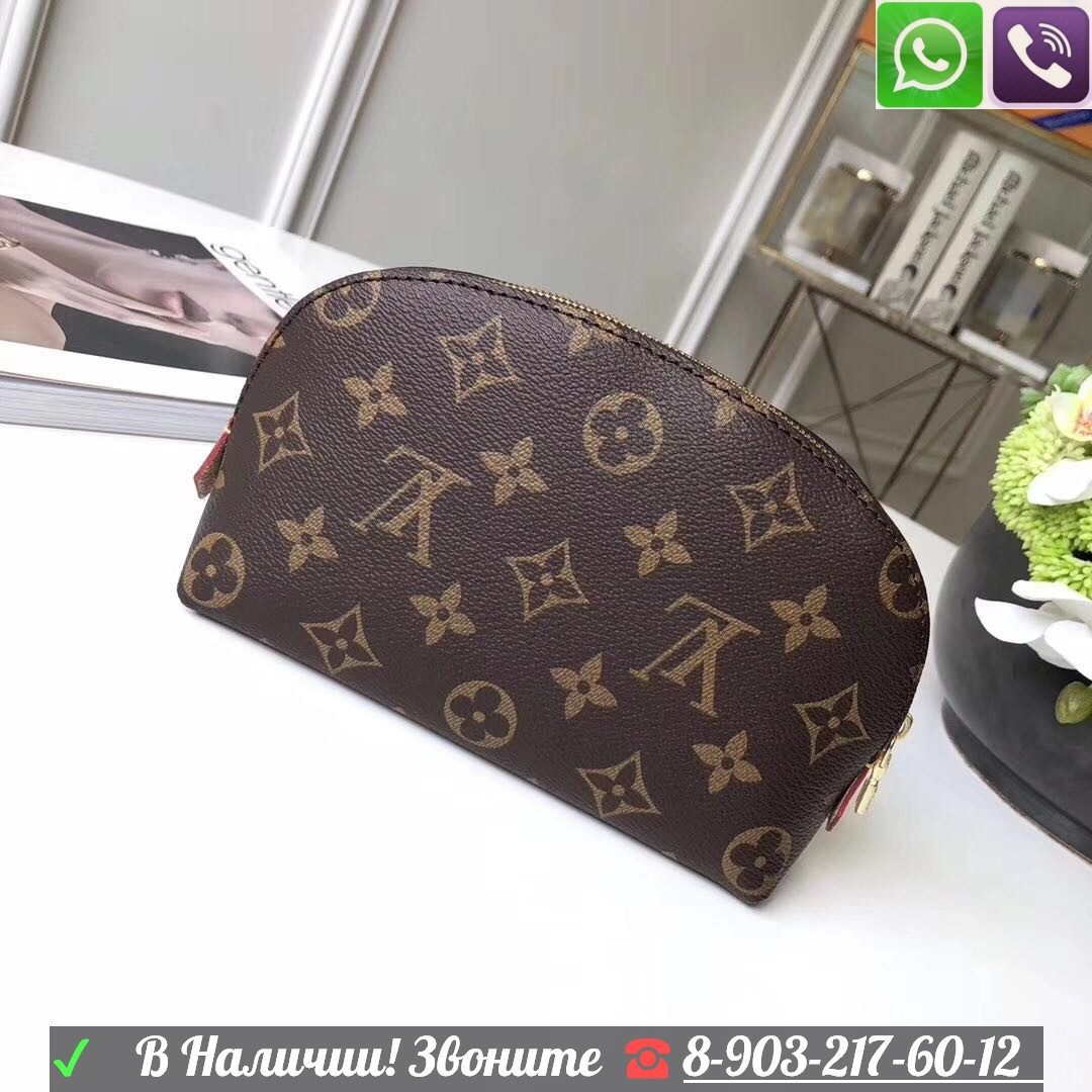 Косметичка Louis Vuitton Женская Канва Monogram - фото 1 - id-p99197201