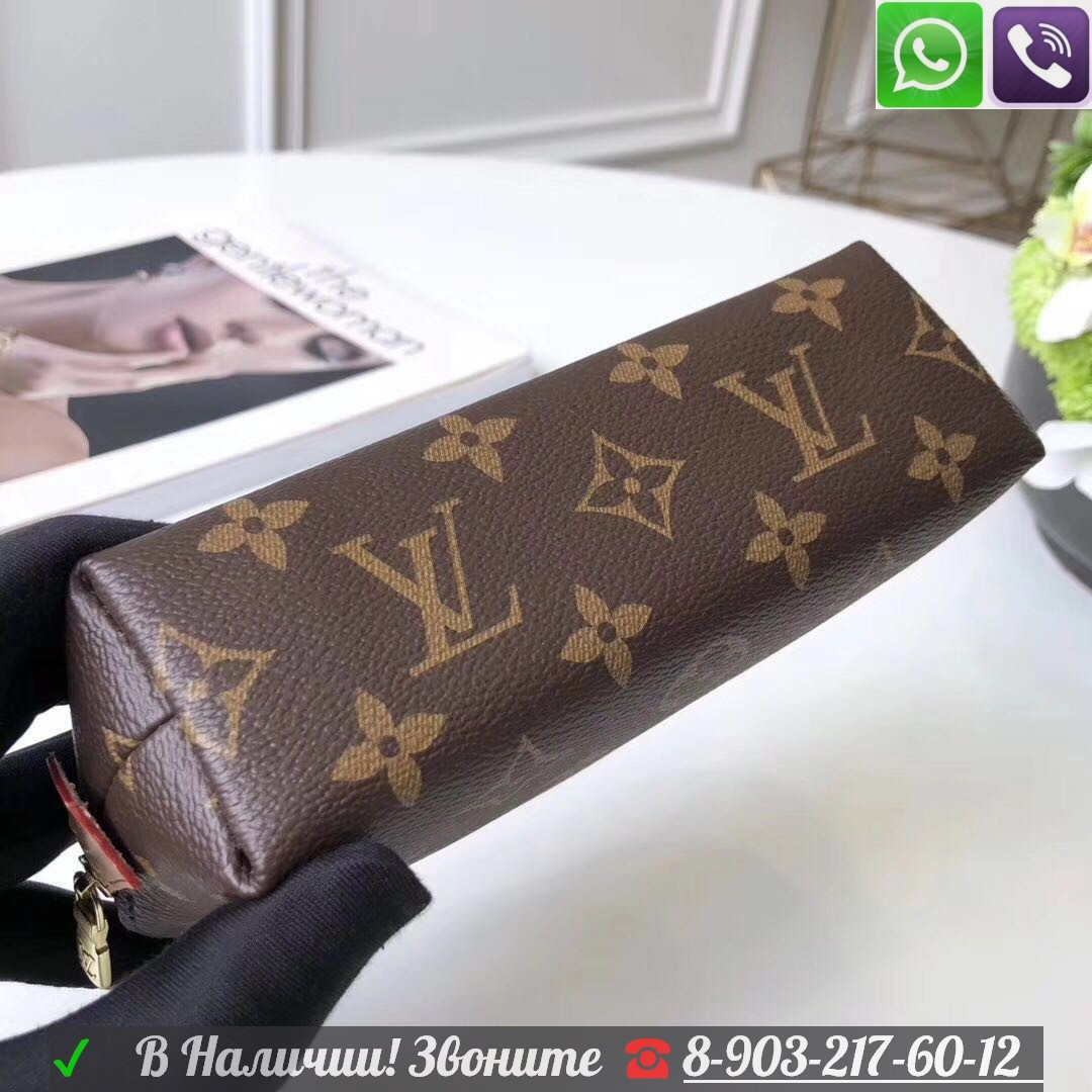 Косметичка Louis Vuitton Женская Канва Monogram - фото 3 - id-p99197201