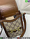 Мини сумка Gucci Horsebit коричневая, фото 4