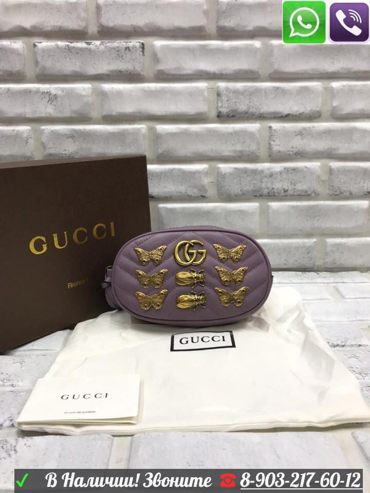 Сумка Gucci GG marmont поясная - фото 3 - id-p99198194