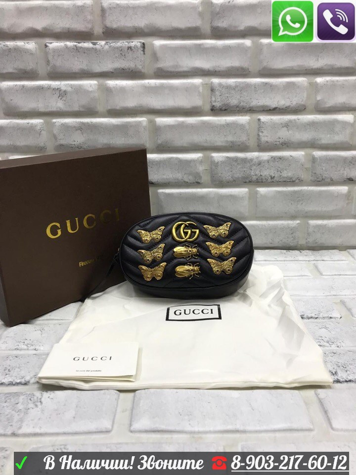 Сумка Gucci GG marmont поясная - фото 6 - id-p99198194