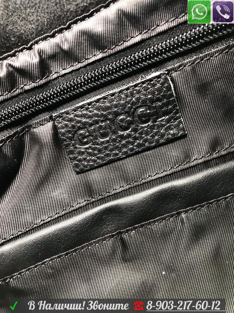 Мужская сумка Gucci через плечо планшет черный - фото 5 - id-p99199095