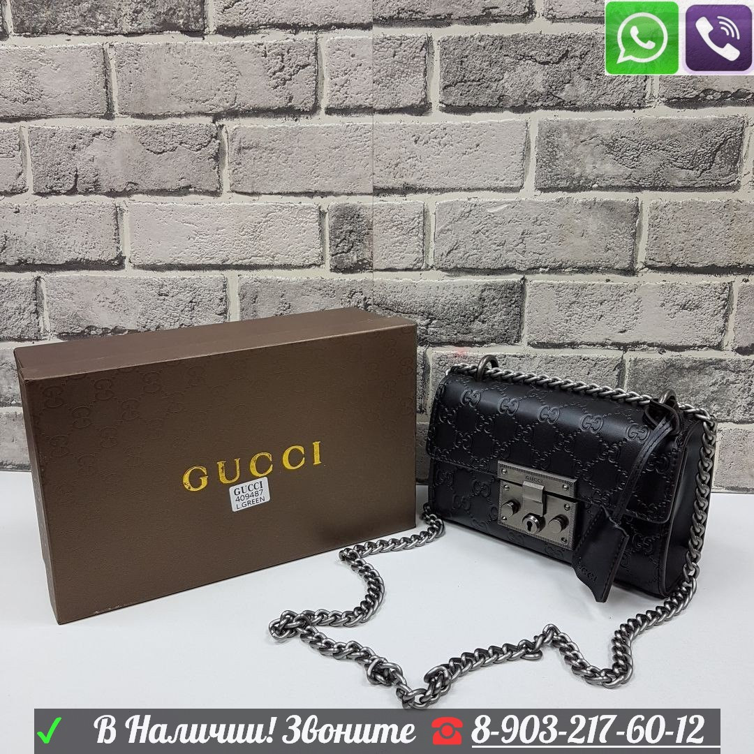 Сумка Gucci Padlock Гучи Клатч Logo Monogram - фото 7 - id-p99195319