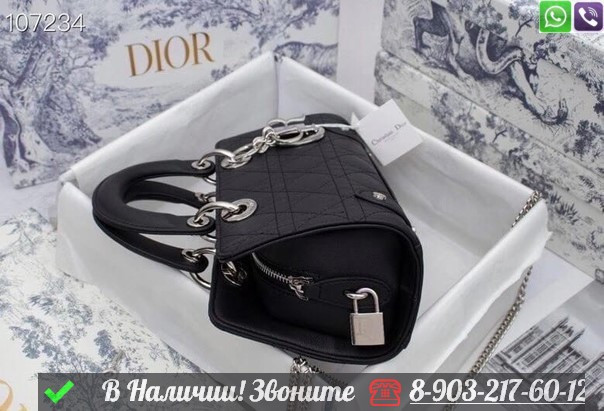 Сумка Dior кожаная черная - фото 2 - id-p99213463