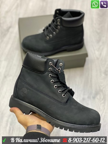 Ботинки Timberland 6 Inch Premium черные - фото 4 - id-p99210552