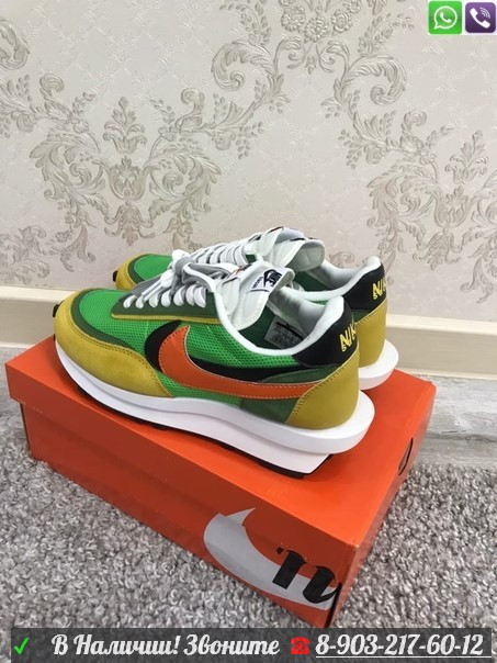 Кроссовки NIKE Sacai LD Waffle мужские - фото 4 - id-p99202882