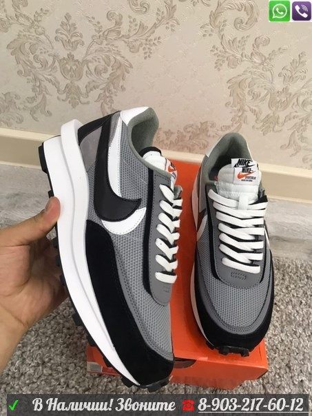 Кроссовки NIKE Sacai LD Waffle мужские - фото 7 - id-p99202882