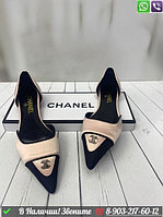 Балетки Chanel остроносые