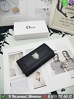 Кошелек Dior Voyager кожаный Черный