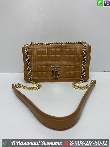 Сумка Burberry Lola TB на цепочке - фото 1 - id-p99200998