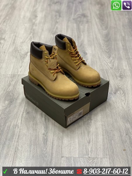 Ботинки Timberland 6 Inch Premium коричневые - фото 4 - id-p99210561