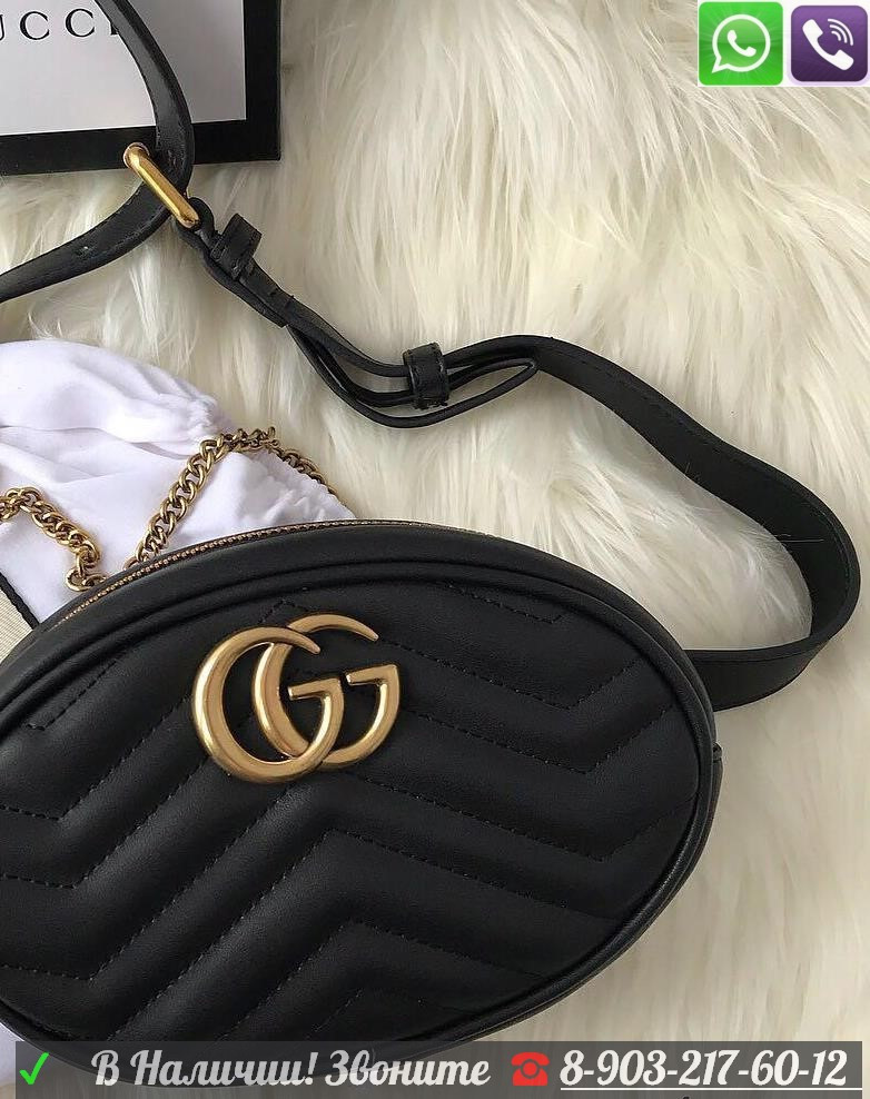 Поясная сумка Gucci GG Marmont Gucci на пояс - фото 1 - id-p99196307