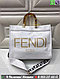 Сумка шоппер Fendi sunshine с логотипом, фото 7