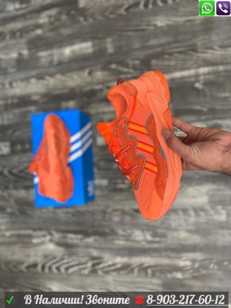Кроссовки Adidas Ozweego оранжевые - фото 3 - id-p99205735