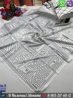Платок Chanel шелковый с геометрическим орнаментом