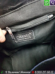 Рюкзак Chanel Chevron Quilted Urban черный Шанель