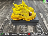 Balenciaga Triple S сары кроссовкалары