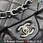 Сумка Chanel Flap 2.55  Шанель черная 30 см, фото 8