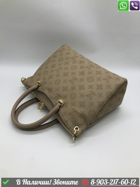 Сумка тоут Louis Vuitton Pallas бежевая - фото 5 - id-p99215431