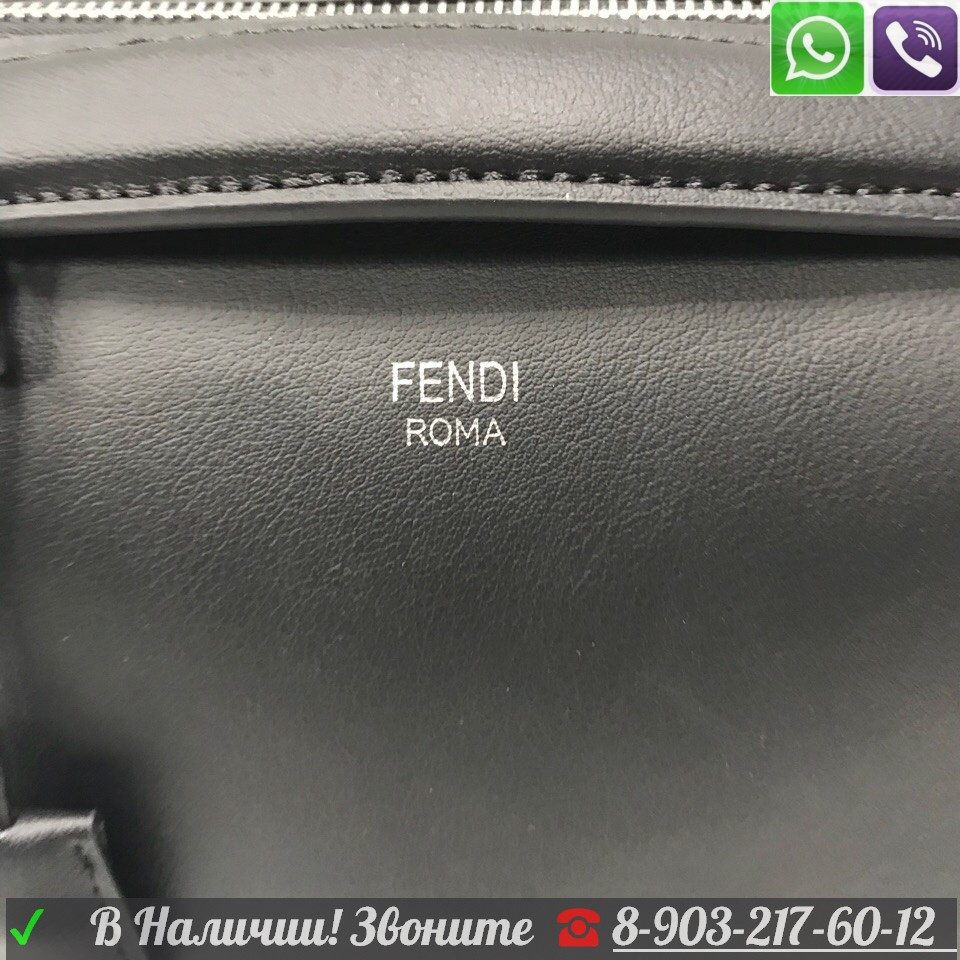 Сумка Fendi By the Way Фенди Матовая Серый - фото 9 - id-p99195376