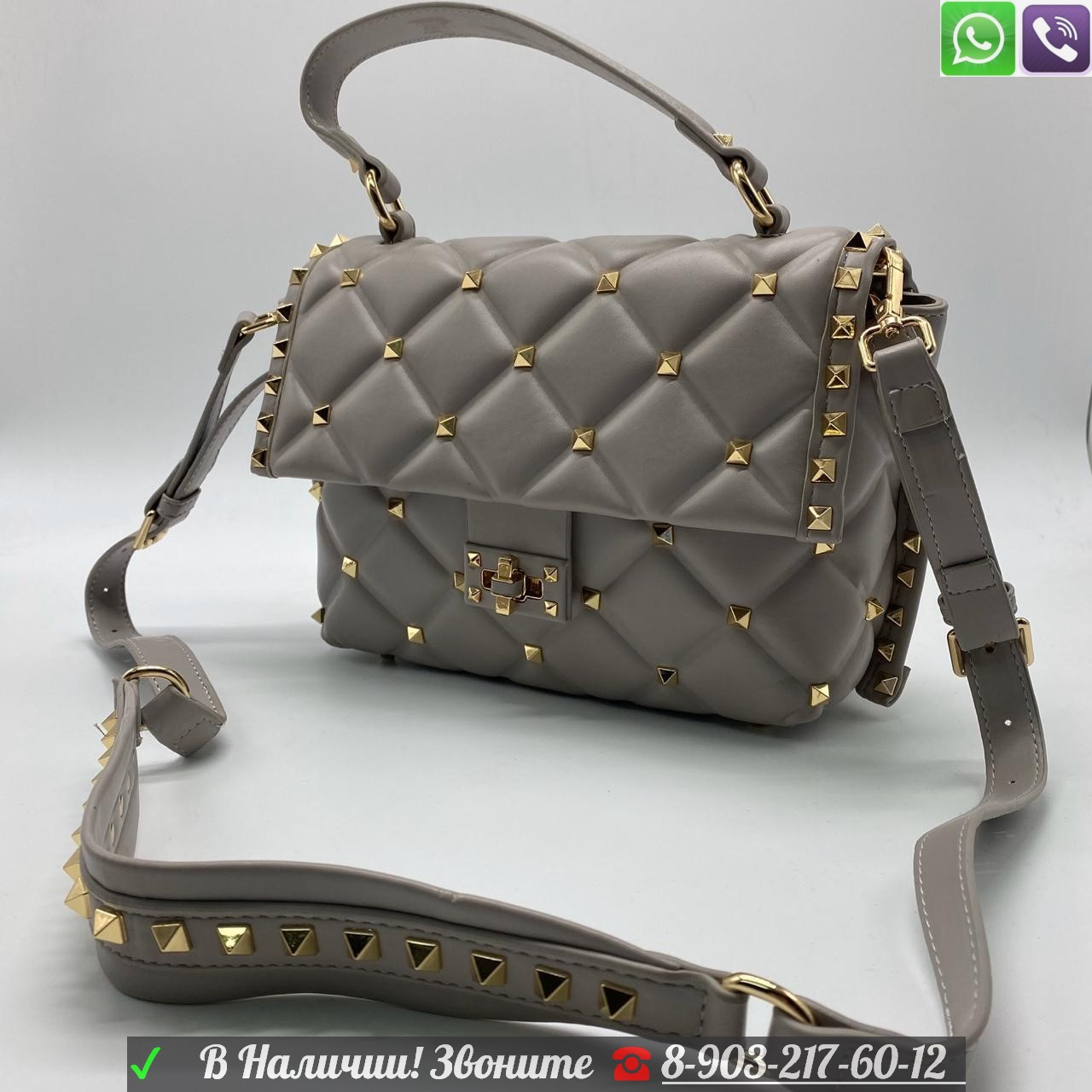 Сумка Valentino сandystud Валентино - фото 7 - id-p99199154