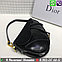 Черная Сумка Dior Saddle Диор клатч Замшевый, фото 3