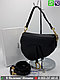 Черная Сумка Dior Saddle Диор клатч Замшевый, фото 4