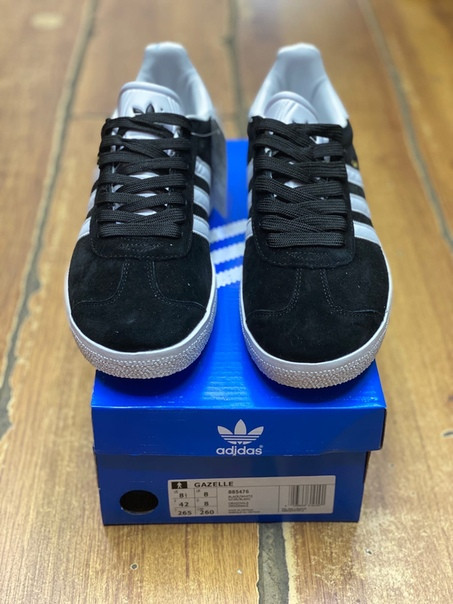 Кроссовки Adidas Gazelle черные - фото 4 - id-p99205777