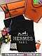 Мужской черный шарф Hermes Черный Гермес теплый Серый, мужской Коричневый, фото 10